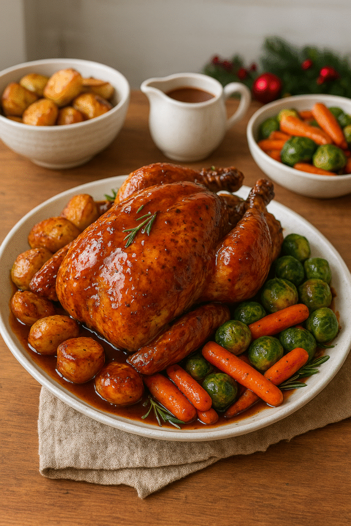 Ultimate Christmas Roast Chicken Recipe with Seasonal Sides